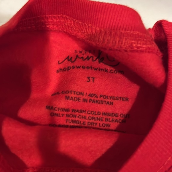 Toddler Red Merry Sweatshirt - Picture 2 of 3